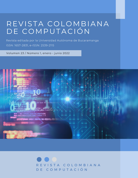 					Ver Vol. 23 Núm. 1 (2022): Revista Colombiana de Computación (Enero-Junio)
				